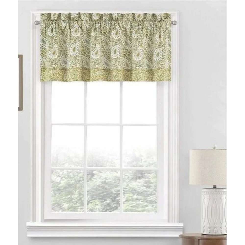 Waverly Paisley Verveine Spring Window Valance Rustic French Country 52x18